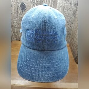 Kaanapali Beach Hotel Maui Womens Denim Adjustable Slideback Baseball Hat Cap OS